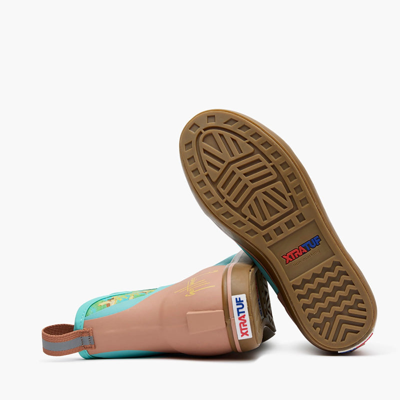 Xtratuf Pool Blue And Turtle Floral XWABGHTF Ankle Deck