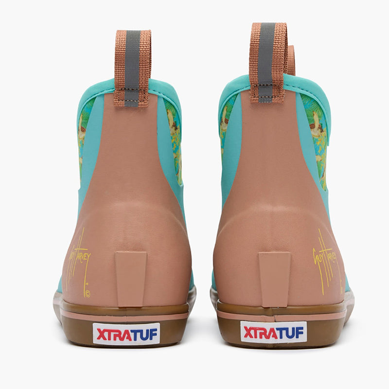 Xtratuf Pool Blue And Turtle Floral XWABGHTF Ankle Deck