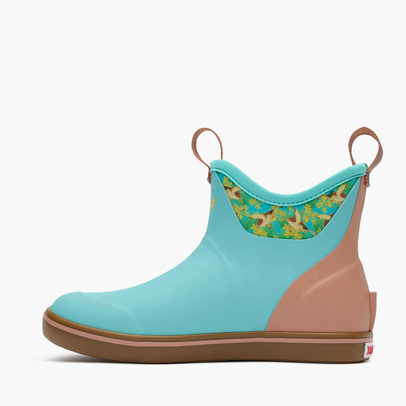 Xtratuf Pool Blue And Turtle Floral XWABGHTF Ankle Deck