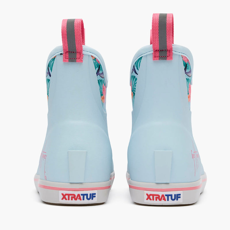 Xtratuf Blue And Dolphin Floral  XWABGH21 Ankle Deck