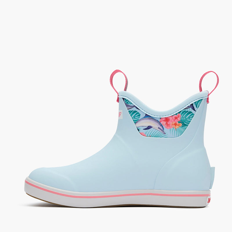 Xtratuf Blue And Dolphin Floral  XWABGH21 Ankle Deck