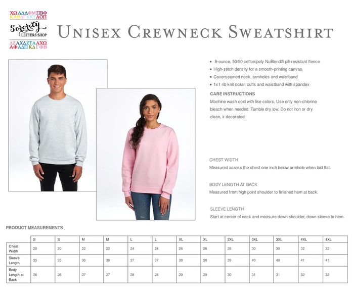 Zeta Tau Alpha 1898 Avenue Crewneck