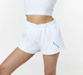 Zeta Tau Alpha Fleece Shorts - White