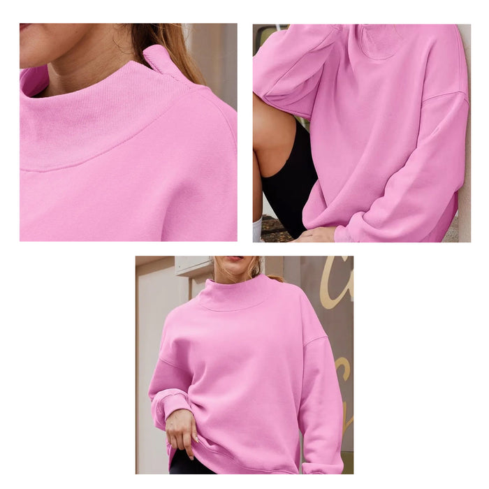 Zeta Tau Alpha Mock Neck Sweatshirt - ZETA