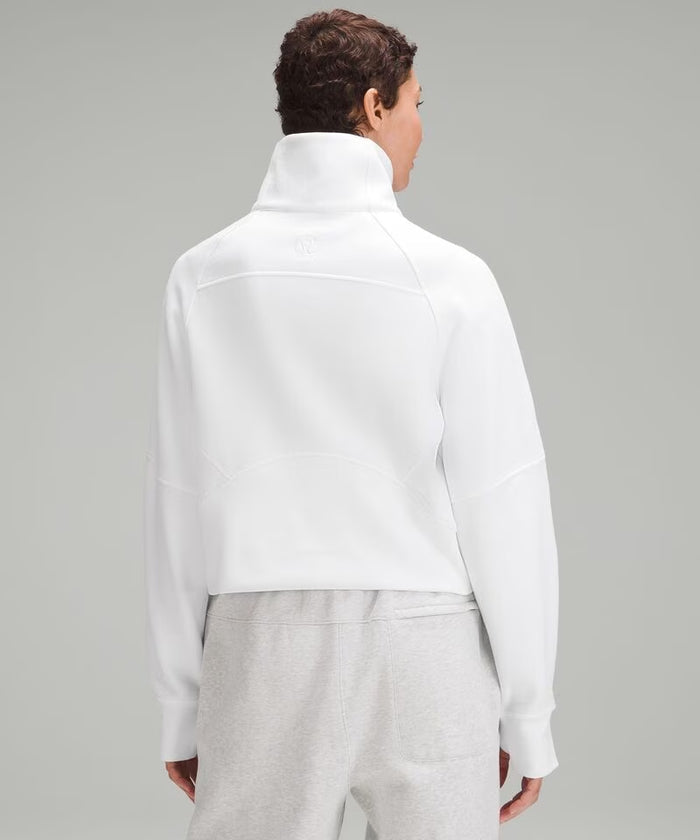 Zeta Tau Alpha MOM lululemon Scuba Oversized Funnel-Neck Half Zip - White