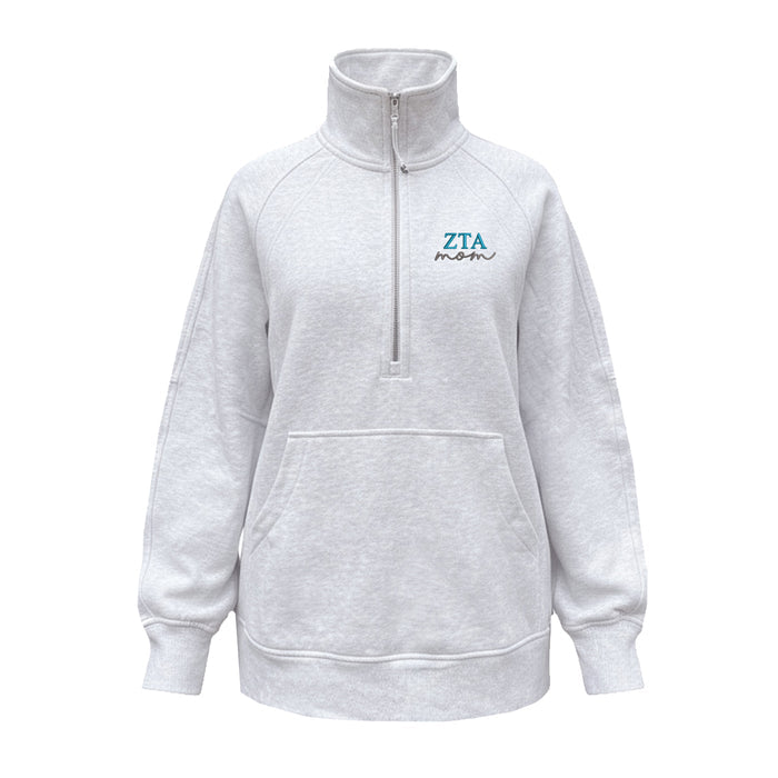 Zeta Tau Alpha MOM lululemon Scuba Oversized Funnel-Neck Half Zip Long