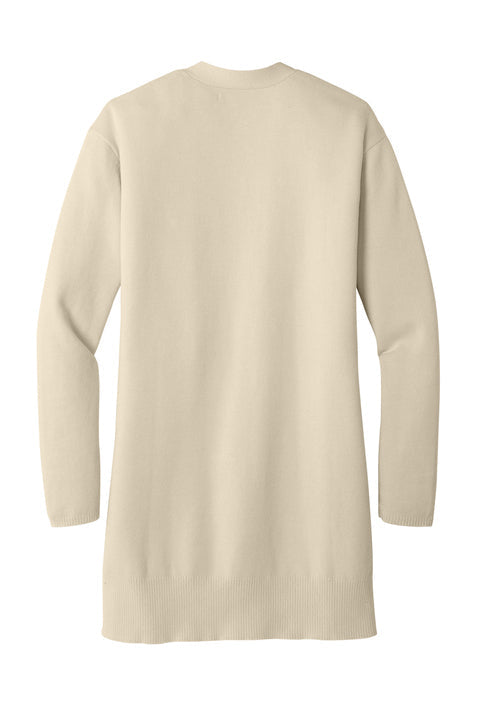 Zeta Tau Alpha Open Front Cardigan Sweater - Monochromatic