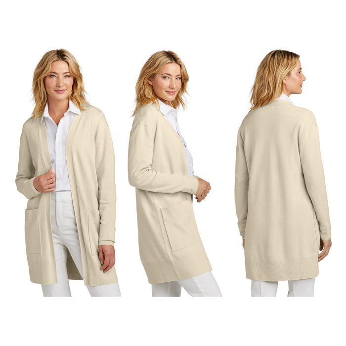 Zeta Tau Alpha Open Front Cardigan Sweater - Monochromatic